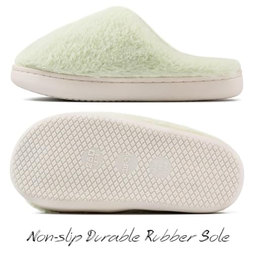 Image of Women's Men's Preppy Happy Face Slippers Comfy Warm Plush Slip-On House Slipper for Winter Indoor Soft Cushion Non-slip Fluffy Slides Slippers