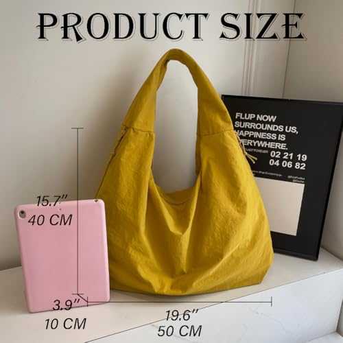 Bolso Hobo Grande de Nylon para Mujer miniatura 6