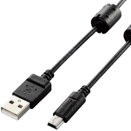 Amazon Co Jp エレコム Usbケーブル Minib Usb2 0 Usb A オス To Minib オス デジカメ用 フェライトコア 1 5m Dgw Mf15bk パソコン 周辺機器