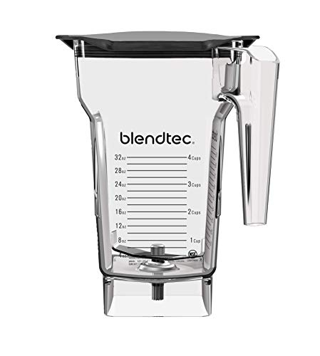 Blendtec FourSide Jar (75 oz), Four Sided, Professional-Grade Blender Jar, Black Soft Lid