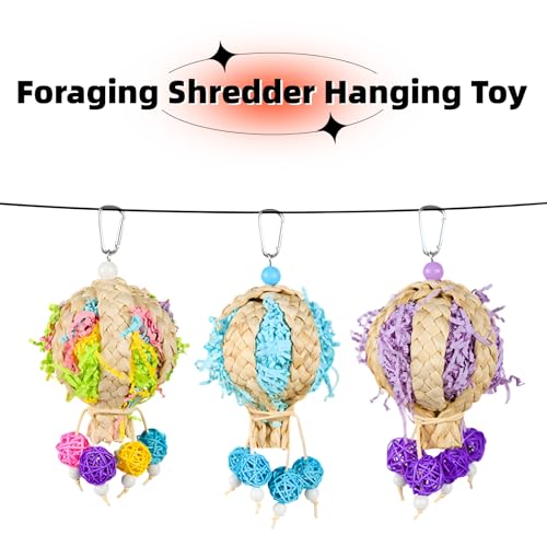 Brinquedos para pássaros, brinquedos para pendurar em pé, poleiro de corda com sino, periquito, papa
