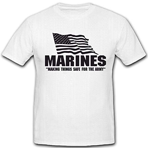 T-shirt blanc Marines coton 3XL vêtement homme grande taille