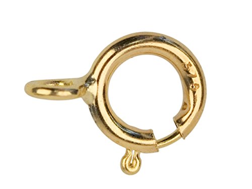 Premium Jewellery 9ct Gold 5mm Open Bolt Ring Fastener Clasp (1)