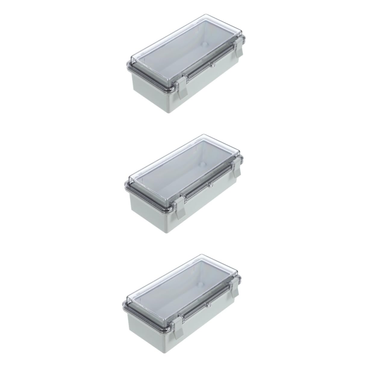 Cabilock 3 Piezas Caja De Conexiones Impermeable Al Aire Libre Cajas Exterior Largo A Prueba De Polvo Alambrado A Prueba De La Intemperie Unión Clima Protector Sello El Plastico