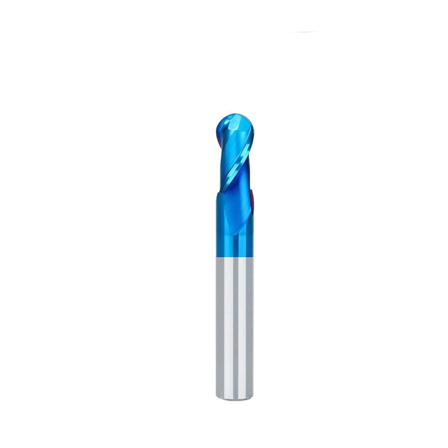 1Pcs Nano Blue Coat Ball Nose End Mill CNC Router Bits HRC 65 2 Flute Spiral End Mill Tungsten Carbide Cutter Milling Tool