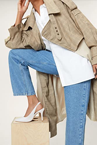 Image of Womens Slingback High Heels Pointed Toe Slip On Dress Shoes | Closed Toe,Stiletto Heels,Women's Pumps,Dressy Casual,Party,Wedding,Prom,Work Shoes,Going Out