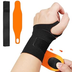 Ultra-Thin Elastic Carpal Tunnel & Ulnar Wrist Brace,Night Support for Pain Relief,Adjustable Compression Wrist Wrap for Left/Right Hand – Ideal for Sports,Work,and Tendonitis