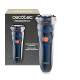 Cecotec Afeitadora Eléctrica Rotativa PrecisionCare One. Cuchillas de Acero Inoxidable, Autonomía 75mins, Cuchillas Autoafilables y de Doble Anillo, Cabezal Flotante, IPX7, Función Bloqueo
