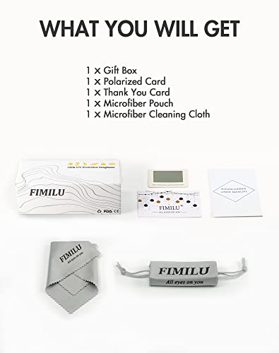 Fimilu 2 Pack Polarized Sunglasses For Women Retro Stylish Jackie O Sunglasses Uv400 Protection For Outdoors, Holidays #TOP4