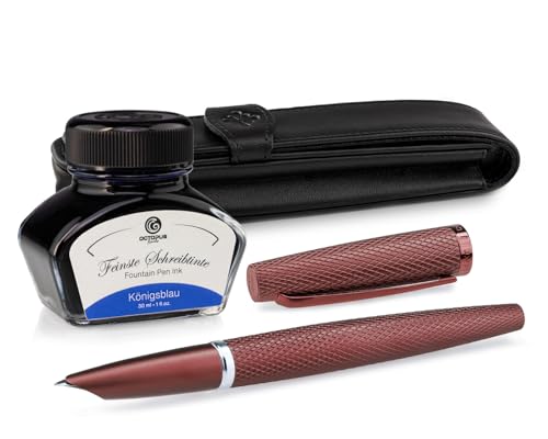 Stylo-plume Octopus Diplomat Viper Braun en aluminium anodisé idéal pour le bureau