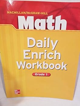 Paperback Macmillan/McGraw-Hill Math, Grade 1, Daily Enrich Workbook Book