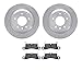 Dynamic Friction Company Rear Brake Rotors with 5000 Euro Ceramic Brake Pads 6602-74194