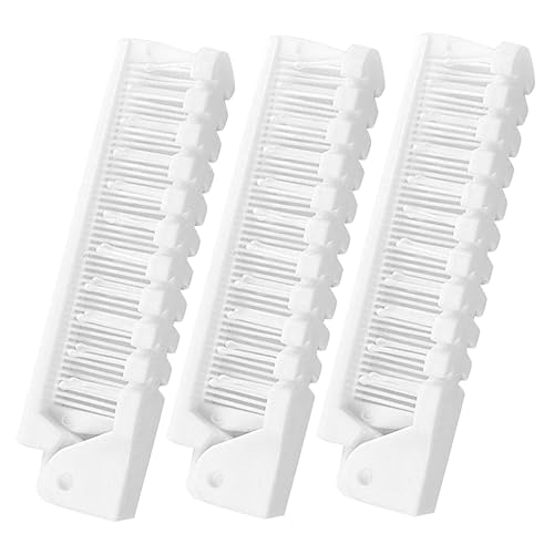 Ipetboom 折りたたみ式携帯用静電気防止コーム コンパクト旅行用ヘアブラシ 厚い髪やストレート髪に サロン 理髪店 家庭用 幼児 女性向け ポケットサイズ 3個セット