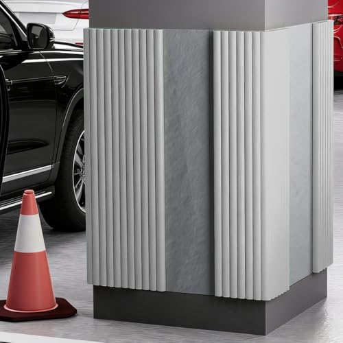 Ga Wall Protector for Car Doors - Heavy-Duty NBR Foam Collision Proof Padding, 0.4in Self-Adhesive Wall Column Guard for Parking - Yellow, 7.9in/20cm Wide