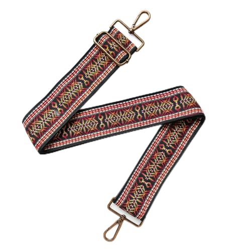 Image of Flower Purse Strap Replacement Embroidery Crossbody Shoulder Strap for Handbag Canvas Purse Extender Accessories