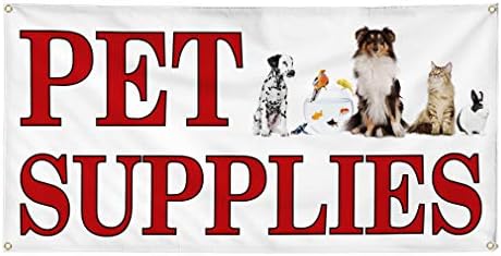 Vinyl Banner Multiple Sizes Pet Supplies Outdoor Advertising Printing B Business Outdoor Weatherproof Industrial Yard Signs White 4 Grommets 24x48Inches Vinyl Banner Multiple Sizes Pet Supplies Outdoor Advertising Printing B Business Outdoor Weatherproof Industrial Yard Signs White 4 Grommets 24x48Inches
