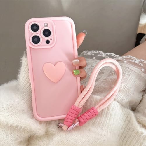 Coque silicone avec cordon pour iPhone 13 et tous modèles