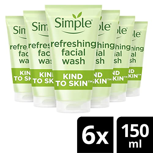 Simple Kind to Skin Refreshing Facial Wash Gel (6 x 150ml) - Image 2