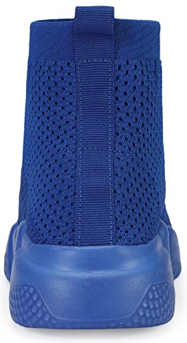 Image of Santiro Walking Shoes for Men Lightweight High Top Sneakers Breathable Knit Athletic Running Shoes Fashion Gym Sports Shoes