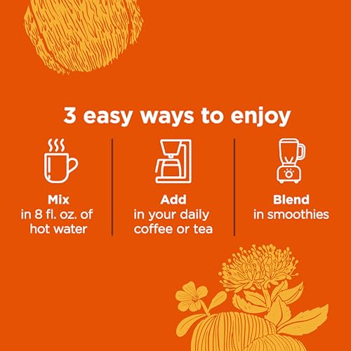 Image of Four Sigmatic Lion's Mane Focus Elixir Mushroom Coffee Alternative | Organic Lion's Mane Mushroom Powder,Rhodiola & Rose Hips | Immune & Memory Support-| Paleo-|,20 Count (Pack of 2)