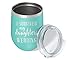 FYZUX Dijkoo Aeiniwer I Survived My Daughter's Wedding Wine Glass Tumbler - Mother of the Bride Gifts 12 oz. Stemless Mom Cup