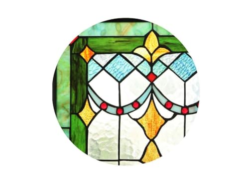 image for Yogoart Tiffany Style Stained Glass Window Hanging Panels Horizontal T