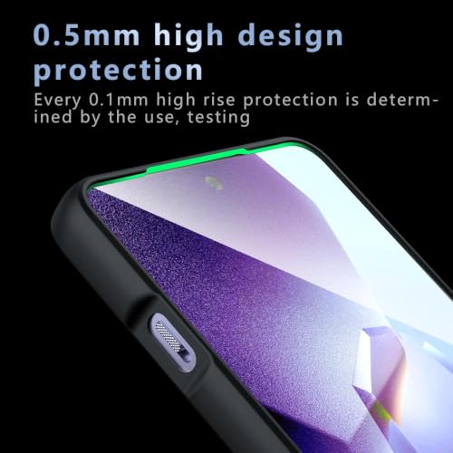 Image of Matte PC + TPU Back Cover Case for OnePlus 13r, Air Bag Protection, Anti-Fingerprint, Micro Arc Edge, Never Turns Yellow, Skin-Friendly Feel, Black