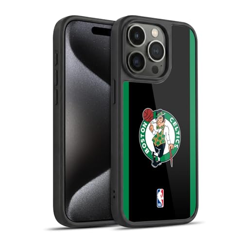 Head Case Designs sous Licence Officielle NBA Design Noir Vert Boston Celtics Logo Coque en Gel renforcée [Protection de Qualité Militaire] Compatible avec...