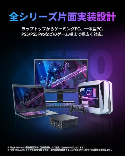 undefined Biwin X570 PCIe Gen5.0 M.2 SSD 1TB Gen5×4 最大読込:14500MB/s NVMe2.0 M.2 Type 2280 PCIe 片面実装 内蔵SSD 低消費電力 TLC 高耐久 メーカー5年保証 の商品画像 5