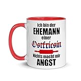 ✔︎ Das perfekte Geschenk für Ehemänner im ostfriesischen Raum. Nicht nur in Leer und Norden wird dieser witzige Spruch verstanden. Natürlich stilecht mit der Wappenfarbe: Schwarz, Rot, Blau!