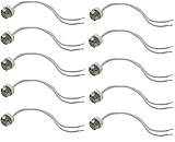11cm Silikon-Kabel 10 Stück 12V Lampenfassung Lampensockel Universal G4 / GU5.3 / GY6.35 / MR16 für LED und Halogen