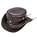 Brown Leather Top Hat (Large)