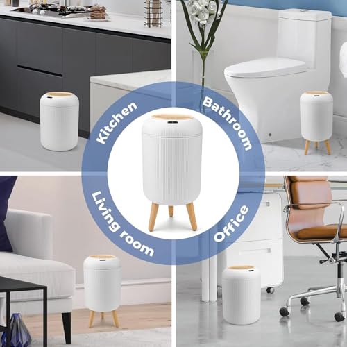 Cubo de basura inteligente 10L papelera para hogar sala y bano sensor 5