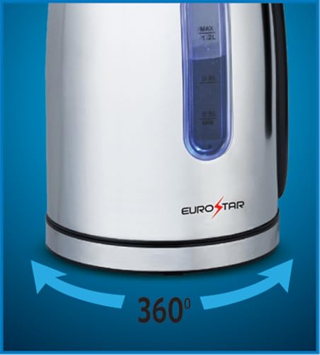 Hervidor eléctrico EUROSTAR 1.2L acero inoxidable miniatura 4