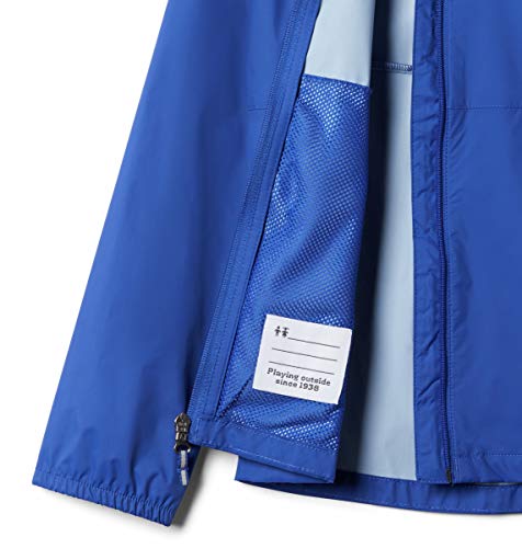 Image of Columbia Youth Switchback Ii Rain Jacket, Waterproof, Reflective Detail Lapis Blue