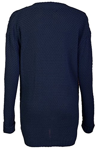 Image of Forever Womens Long Sleeves Plus Size Cable Knitted Grandad Button Cardigan