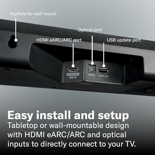 Image of YAMAHA SR-B40A Dolby Atmos Sound Bar with Wireless Subwoofer (Black)