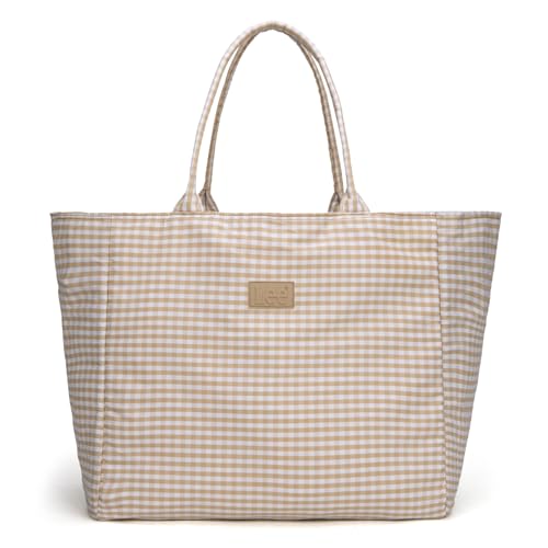 Montana West x Lee Extra Large Soft Cotton Tote Bag for Women Thick Lightweight Shoulder Bag Reusable Grocery Bag