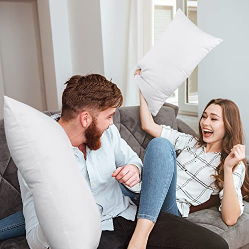 image for Utopia Bedding Throw Pillows (Pack of 2, White) - 12 x 20 Inches Bed a