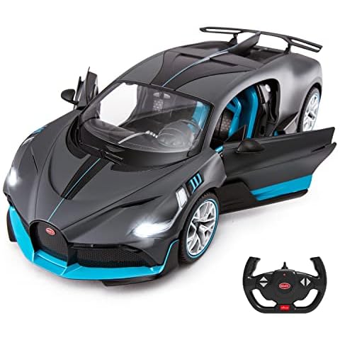 RASTAR Bugatti DIVO Remote Control Car RC Cars 1/14 Bugatti Divo RC Car Bugatti Toy Model Car Doors Opened by Manual – Gray, Gifts for Dad Cover
