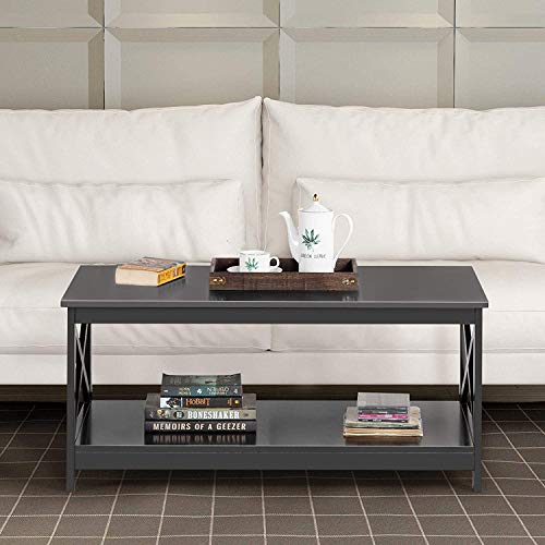 Couchtisch Massivholz, Beistelltisch im modernen Stil, einfacher kleiner Tisch, Sofatisch, rechteckiger Tisch, Tisch für… – Bild 6