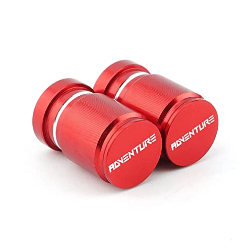 YIJIEBAO Passend for KTM Adventure 390 790 990 1050 1090 1190 1290 Super Adventure ADV Motorrad Radreifen Ventilschaftkappen Luftdichte Abdeckungen(Red)
