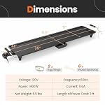 DORTALA 35" Electric Griddle with Thermostat Control for 8-10 People - Image 2