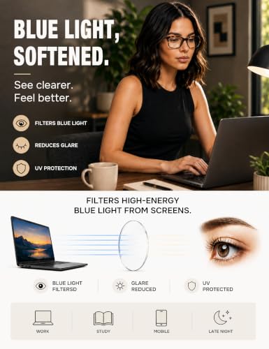 Image of TIJN Sleep Glasses for 99.9% TR90 Blue Green Light Blocking Dual AR Coatings Red Lens for Computer Gaming Reduce Eyestrain