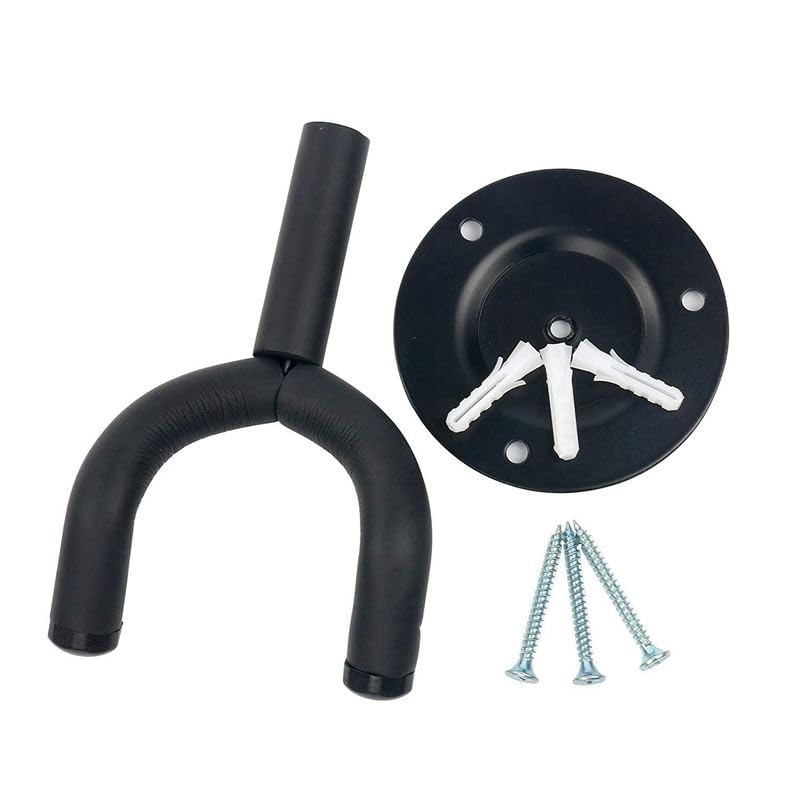 Paquete de 4 ganchos para colgar guitarra, soporte de pared para guitarra (4 unidades)