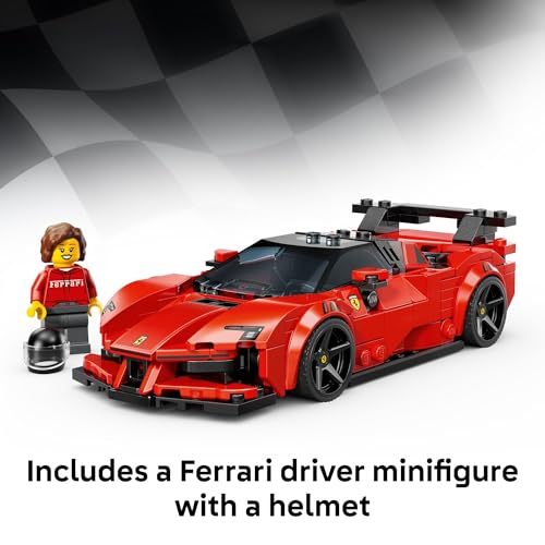 Image of LEGO Speed Champions Ferrari SF90 XX Stradale Sports Car Building Toy for Kids - Building Set W /Ferarri Driver Minifigure for Boys & Girls, Ages 9+ - Gift Idea for Birthdays - 77254