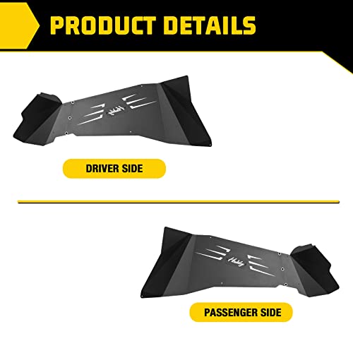 Image of Rear Inner Fender Liners Compatible for 2007-2018 Jeep Wrangler JK JKU Unlimited 2WD 4WD, Offroad Powder Coated Steel Splash Guard 2PCS with Accessories