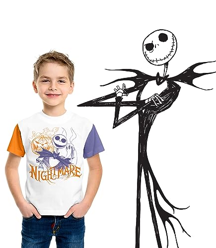 The Nightmare Before Christmas T-Shirts (3 Pack) Jack Skellington, Zero & Oogie Boogie, Tees for Boys, Girls Toddlers and Up2