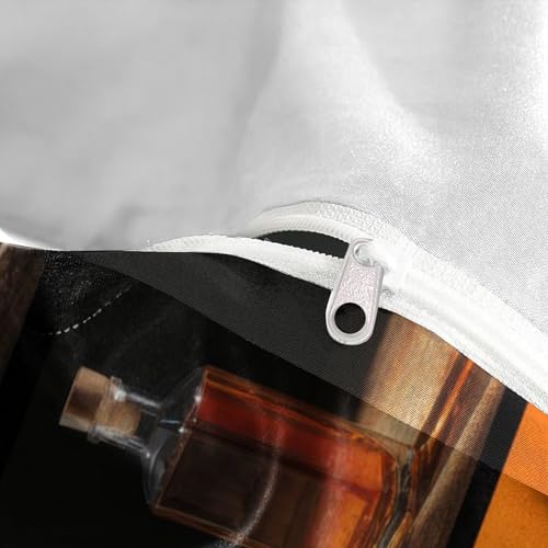 Housse de couette verre à whisky 3D en microfibre super king - 8