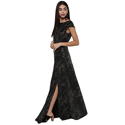Buy Kazo Women's CutOut Maxi Dress (116760BLACKCS_Grey) at Amazon.in